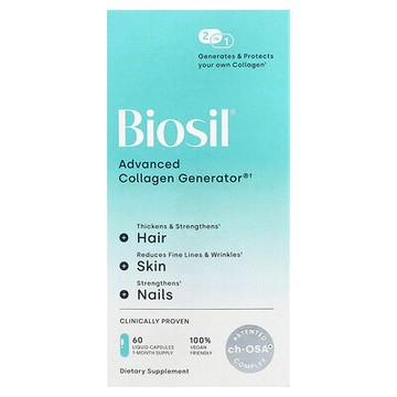 Biosil, 高級膠原蛋白發生器®，60 粒液體膠囊