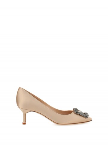 Manolo Blahnik - Hangisi Pumps - Womens - Brown