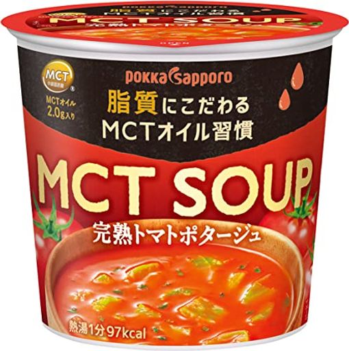 ポッカサッポロ MCT SOUP完熟トマトポタージュカップ 6個