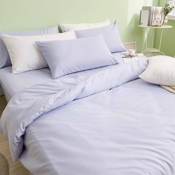 床包被套組-單人/雙人/加大/ 舒柔棉 / 粉黛紫 台灣製