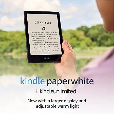 Kindle Paperwhite (8 GB) Now with a 6.8" display and adjustable warm light   Months Free Kindle Unlimited (with auto-renewal)- Black