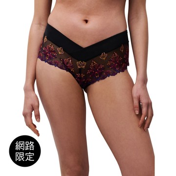 【Chantelle】四角丁內褲>XS-M>珍珠黑(26040_B25)【Champs-Elysées】