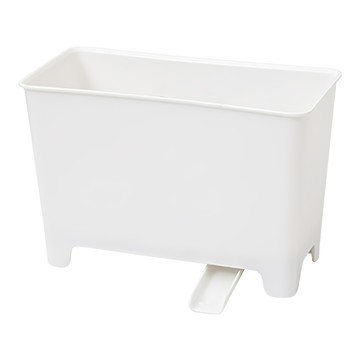 FANCY LIFE 瀝水廚餘桶 12 x 8.5 x 18cm 白色  1個