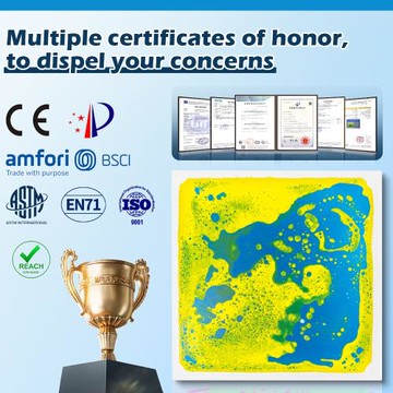 PVC液壓流動液體彩磚創意彩色裝飾流動地板家庭酒吧KTV幼兒園玩具