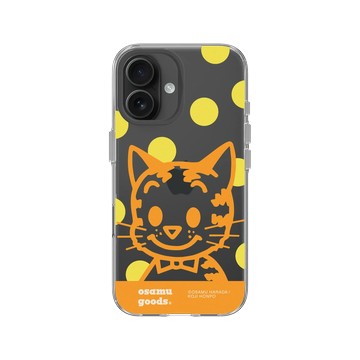 iPhone 16 Clear Case（相機按鈕） 透明 - OSAMU GOODS - 大圓點系列- Cat