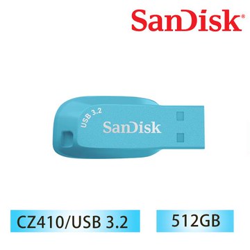 SanDisk CZ410 Ultra Shift  USB3.2 512GB 高速隨身碟- 天空藍