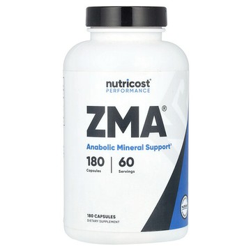 Nutricost, 表現提升，ZMA®，180 粒膠囊