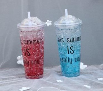 婚紗攝影旅拍影樓拍照道具潮拍杯子主題道具時尚字母杯子碎冰水杯