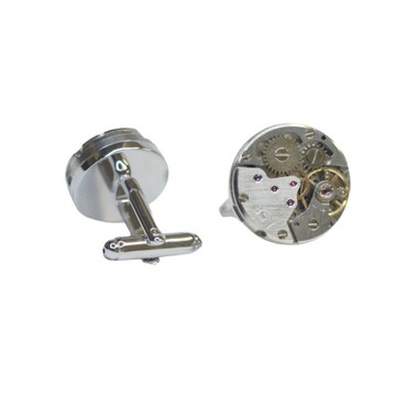 chapeaunoir 機械齒輪袖扣