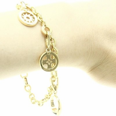 BVLGARI 紫色 チャーム付きブレスレット BVLGARI【ブルガリ】 チャーム付き ブルガリブルガリ