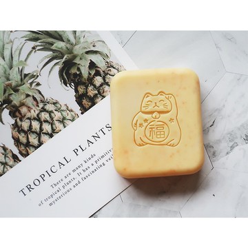 【皂章A79】招財貓 財到 福氣到 ソープスタンプ Soap Stamp
