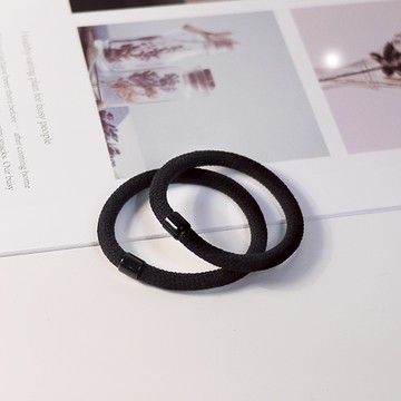 G＆G素色O束黑兩入組