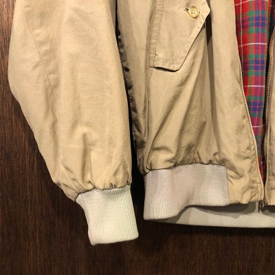 Baracuta G9 Harrington Jacket Tan Cotton 100% Aero Zip Made in