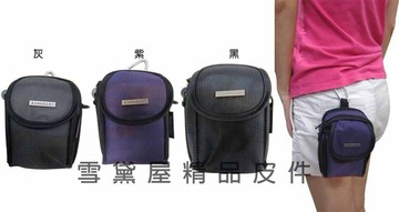 ~雪黛屋~KAWASAKI 外掛式腰包4.7吋裸機台灣製造品質保證 三用功能PDA袋防水尼龍布材質HKA136