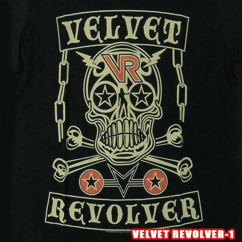 ROCK TEE VELVET REVOLVER-1[ベルベットリボルバー] VELVET SKULL