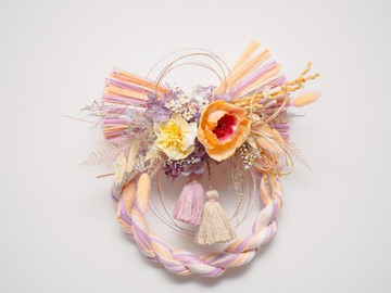 春日暮光-日式注連繩掛飾(新春祈福、居家花藝、賀禮)