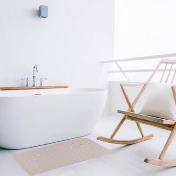 吸盤式浴室止滑墊奶茶