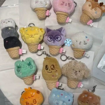 ⭐韓國代購正版⭐seventeen 小17冰激凌甜筒鑰匙扣全圓佑 尹淨漢 文俊輝 李碩珉掛必入熱銷