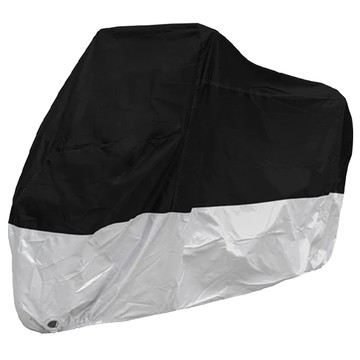 葉子小舖 機車車罩 上黑下銀款  S(190 x 115 x 85cm)