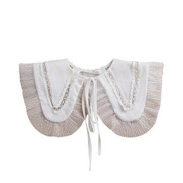 現貨+預購 假領子襯衫領片-蕾絲花邊大娃娃領繫帶女裝配件74ac40【獨家進口】【米蘭精品】