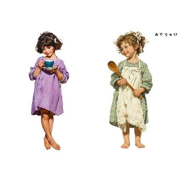 【4 月新品 2】08-122-0078 人物貼紙 田園女孩