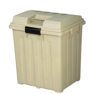 TONBO 戶外連結垃圾桶-大地色 90L米色