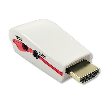 HDMI TO VGA + Audio 影音轉換器(附電源孔)2入組
