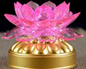 祈福燈蓮花燈佛供燈led七彩 電池電源兩用佛燈長明燈家用寺廟