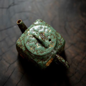 陶瓷茶壺單個功夫茶泡茶壺過濾敦煌茶具手工描金家用高檔中式男女
