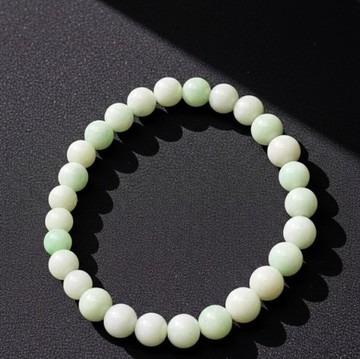 飄綠花翡翠手珠手鍊 | 天然緬甸玉翡翠A貨 | 送禮