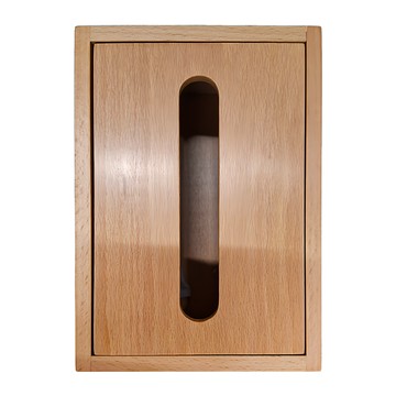 木製良品 磁吸蓋木製面紙盒 尺寸17.5cmX12cmX9cm  櫸木色  1盒