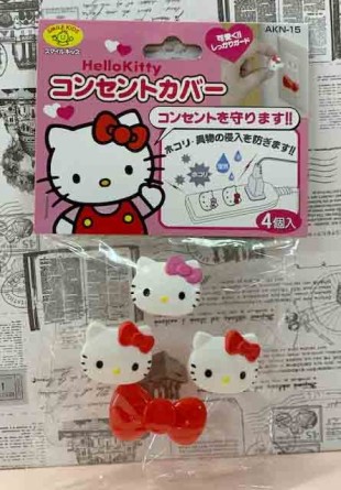【震撼精品百貨】Hello Kitty 凱蒂貓~凱蒂貓 HELLO KITTY 插座安全扣-4入*93770
