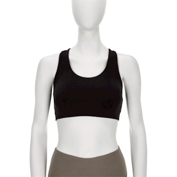 New Balance 女款 黑色 吸濕 中度支撐 美規 排汗 訓練 運動 瑜珈 內衣 WB51053BK