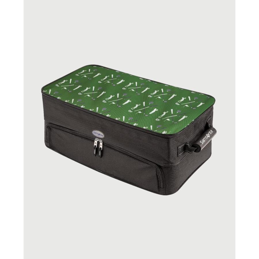 ゴルフバッグ 小物 Samsonite Expanding Golf Trunk Organizer Black/Green【並行輸入品
