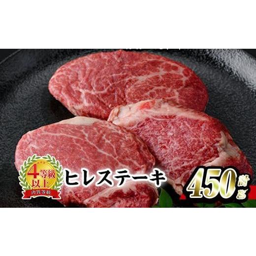 ふるさと納税 大分県 佐伯市 おおいた 和牛 ヒレステーキ (計450g・約150g×3枚) 