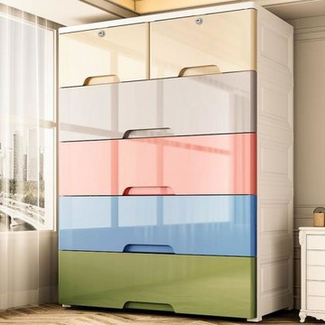 牛牛收納柜子超大號70cm寬加高加厚儲物柜多功能抽屜式五斗整理柜