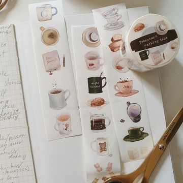 午夜茶會 和紙膠帶 附離型紙