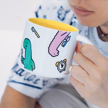 JOGUMAN-陶瓷馬克杯-BRUSH TEETH款