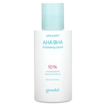 Goodal, AHA BHA 去角質液，蘋果薄荷香，5.07 液量盎司（150 毫升）