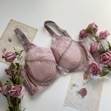 【大成內衣】E罩杯 櫻花之絆．超包覆無痕蕾絲內衣 GD-3510 月牙提托 集中內衣 大罩杯內衣