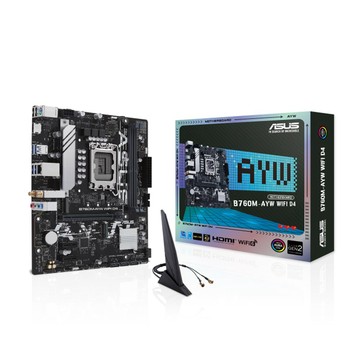 【C+M超值組】 華碩 B760M-AYW WIFI D4 主機板 + Intel Core i5-14400 盒裝處理器