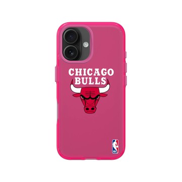 iPhone 16 Clear 粉漾桃 - NBA - Logo-芝加哥公牛 Chicago Bulls - Light