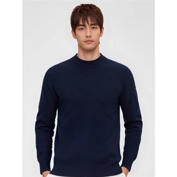 加厚男士毛衣100純山羊絨衫高端休閑圓領針織打底毛衫秋冬季套頭