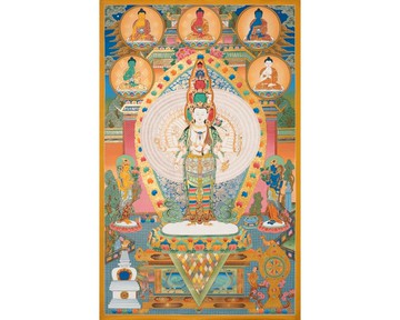 觀音菩薩靈性藏傳佛教藝術品