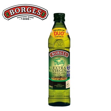 《西班牙BORGES》百格仕單一品種阿爾貝吉納Arbequina頂級橄欖油500ml