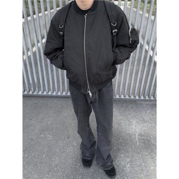 AUGAPFEL 短寬棉服拉鏈夾克bomber春款3M新雪麗絎棉立體袖袋MA1