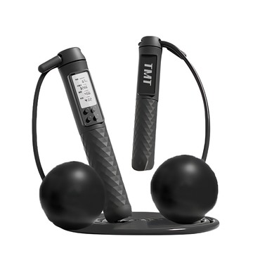 S-SportPlus+ TS36 K柄 跳繩 無線有繩雙模式 計數卡路里 防滑手柄  黑色  不適用  1支