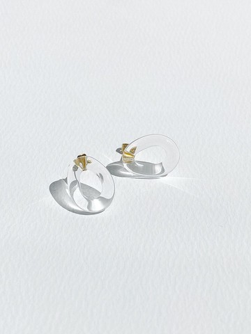 OLLIA earrings - 燈工燒製玻璃 耳環