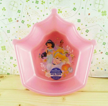 【震撼精品百貨】公主 系列Princess 造型塑膠碗-粉皇冠 震撼日式精品百貨