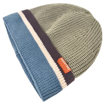 KOCOTREE 石墨烯親子條紋毛帽 100%聚酯纖維  霧竹青  成人款F(56~58CM)